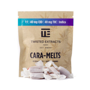 Twisted Extracts Cara-Melts – 1:1 40mg THC + 40mg CBD Indica