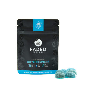 Faded Edibles 180mg THC – Berry Blue Raspberry