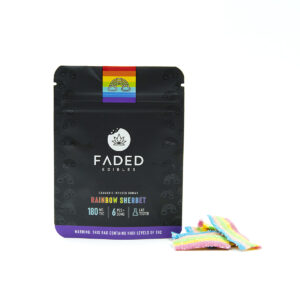 Faded Edibles 180mg THC – Rainbow Sherbet