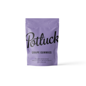 Potluck Edibles 200mg 1:1 THC/CBD Gummies – Grape