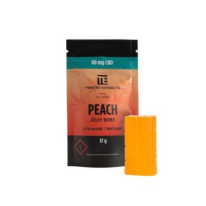 Twisted Extracts Jelly Bombs 80mg CBD – Peach