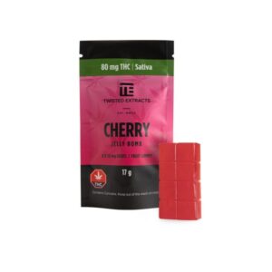 Twisted Extracts Jelly Bombs 80mg THC – Cherry (Sativa)