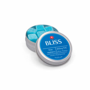 Bliss Edibles 200mg THC – Blue Raspberry