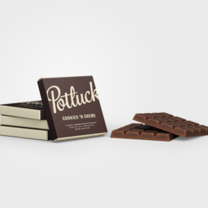 Potluck Edibles 300mg THC Chocolate – Cookies N Cream