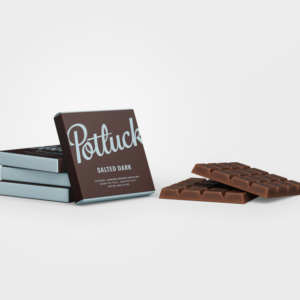Potluck Edibles 300mg THC Chocolate – Salted Dark