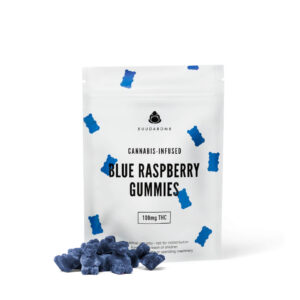 Buudabomb 100MG THC – Blue Raspberry Gummies