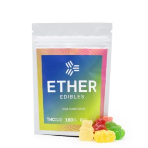 Ether Edibles 180MG THC – Sour Gummy Bears