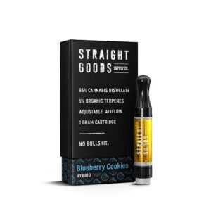 Straight Goods Supply Co THC Cartridge – Blueberry Cookies