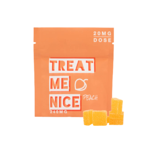 Treat Me Nice (240mg) THC Gummies – Peach
