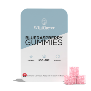 Wildflower Botanicals – 300mg Blue Raspberry Gummies